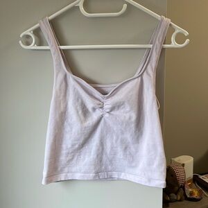 💜3 for $15💜 American Eagle Lilac Sweetheart Neckline Cropped Tank Small